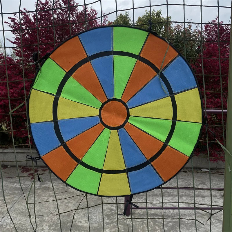 Dartboard Game Set Round Cloth Dart Board Outdoor Hrowing Sticky Ball Target Toy With 20 Balls for Parent-child Interaction Game
