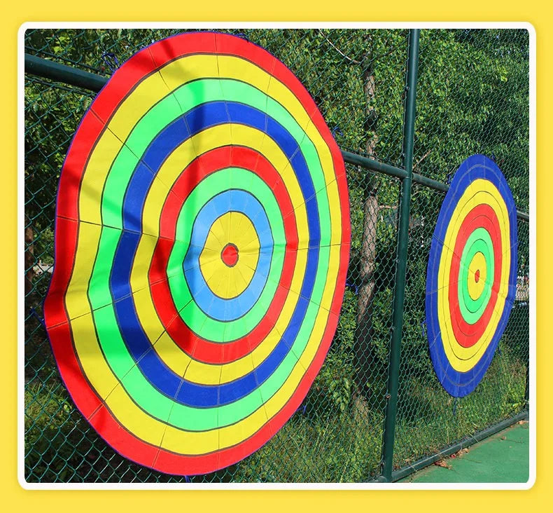 Dartboard Game Set Round Cloth Dart Board Outdoor Hrowing Sticky Ball Target Toy With 20 Balls for Parent-child Interaction Game