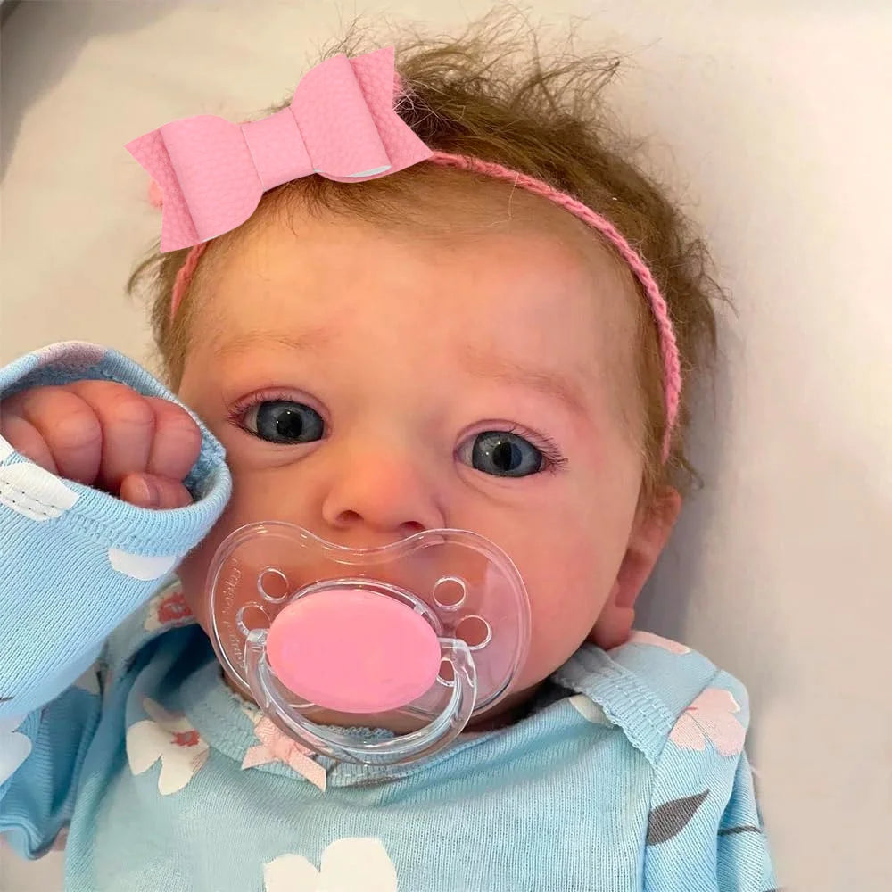 Reborn Baby Doll Felicia – 46CM Realistic Newborn with Blue Eyes & Hand-Rooted Hair