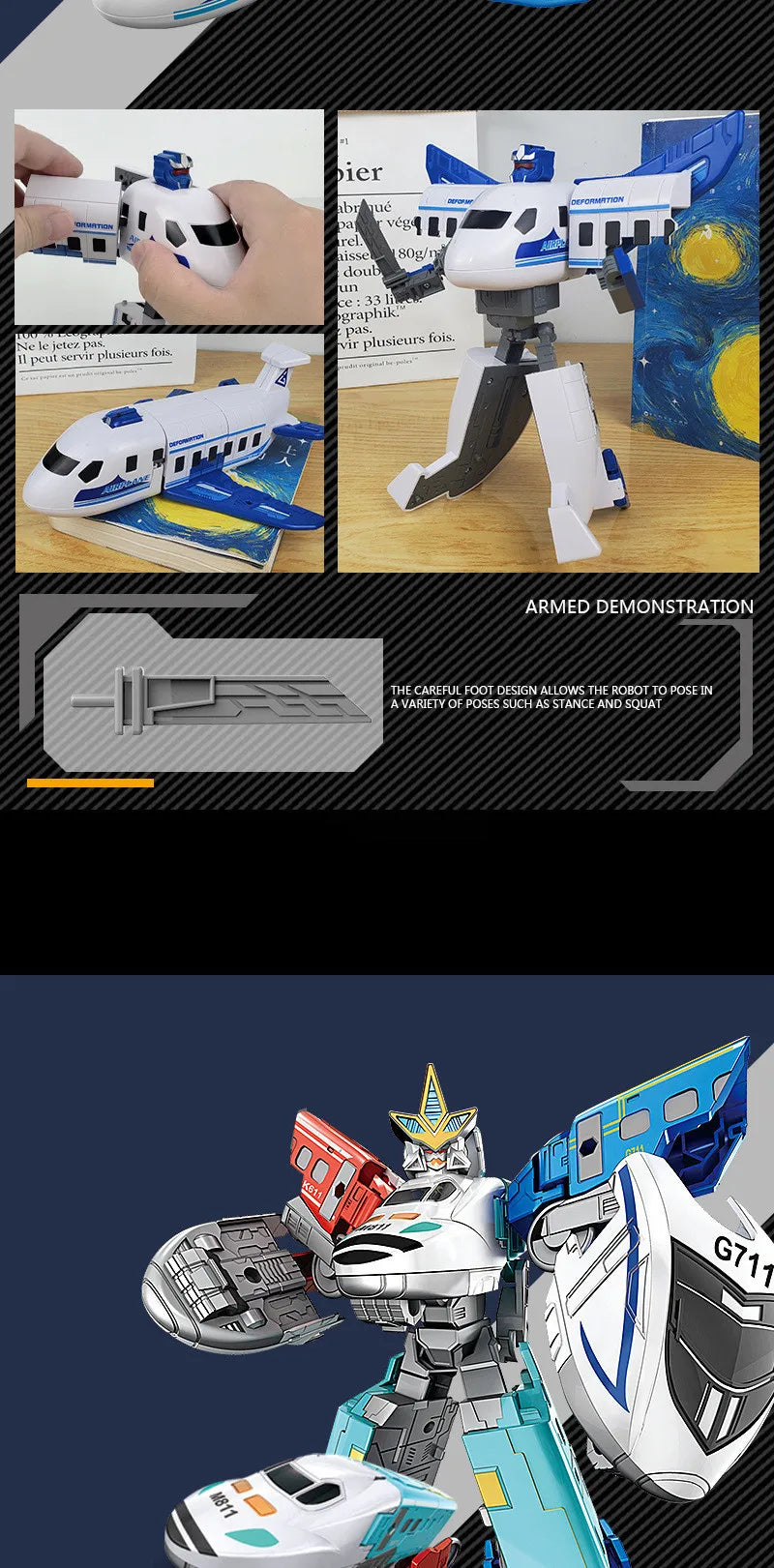 6699 New 20CM Transformation Toy Anime Robot Car Action Figure Plastic Cool Movie Aircraft Model Kids Boy Gift