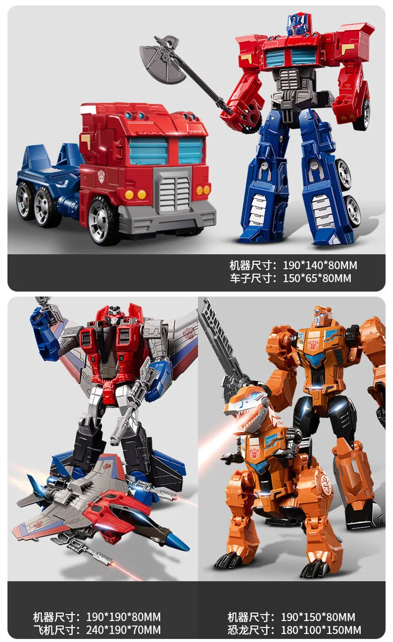6699 New 20CM Transformation Toy Anime Robot Car Action Figure Plastic Cool Movie Aircraft Model Kids Boy Gift