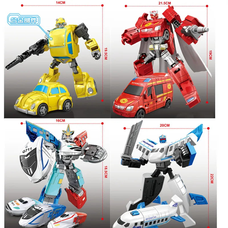 6699 New 20CM Transformation Toy Anime Robot Car Action Figure Plastic Cool Movie Aircraft Model Kids Boy Gift