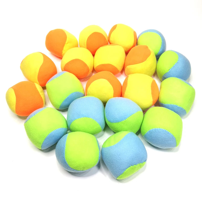 Dartboard Game Set Round Cloth Dart Board Outdoor Hrowing Sticky Ball Target Toy With 20 Balls for Parent-child Interaction Game